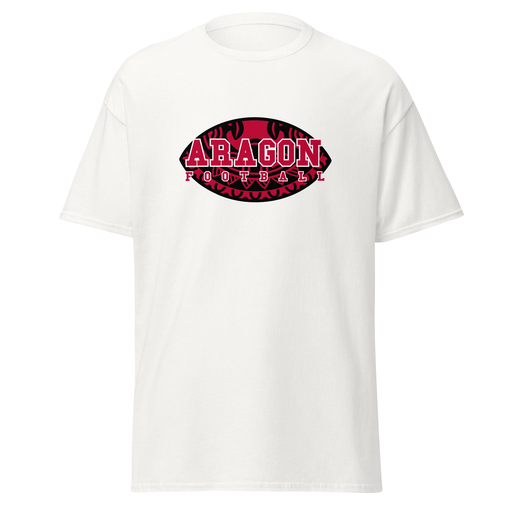 Aragon High School Football Tshirt in white