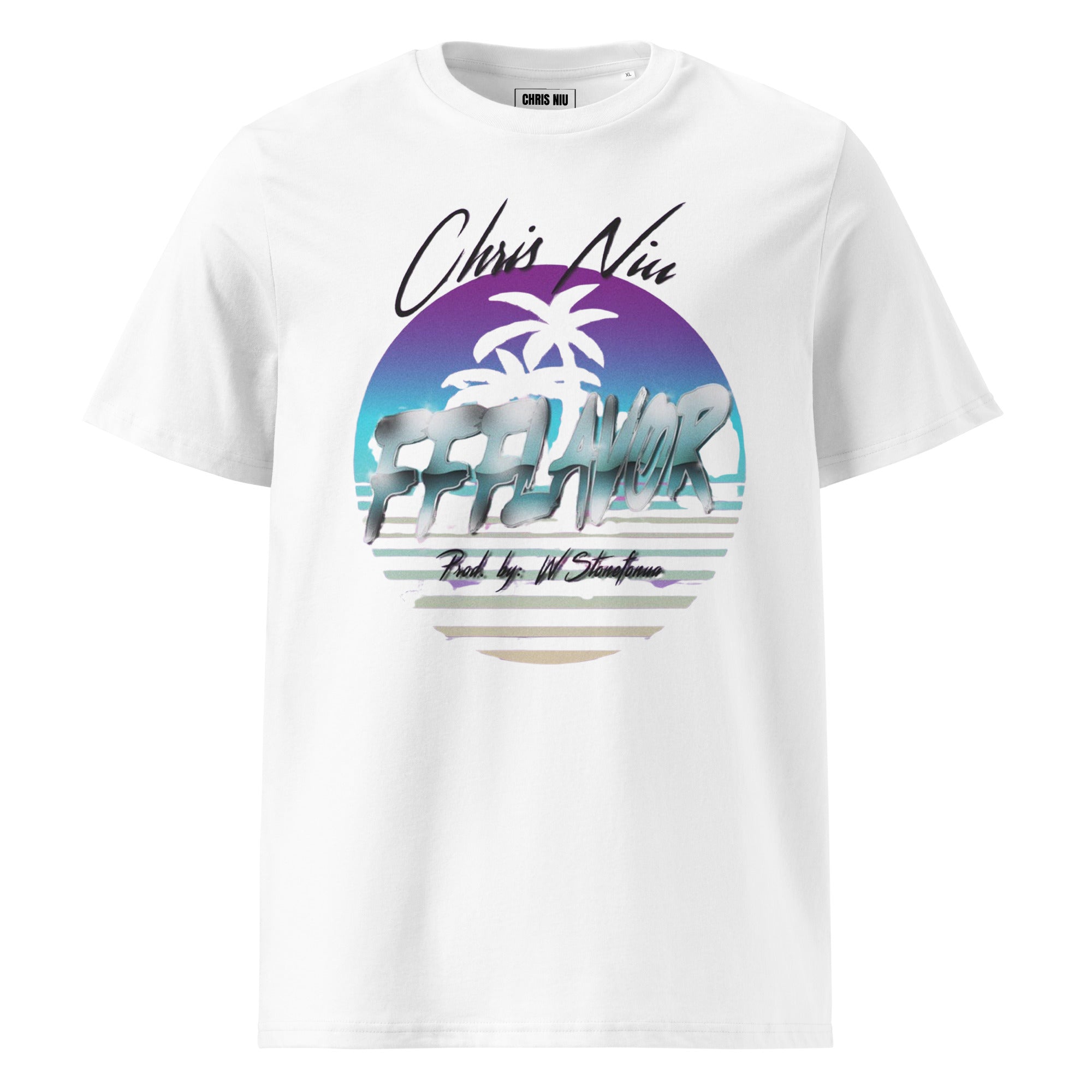 Chris Niu FFFLAVOR T-shirt in white