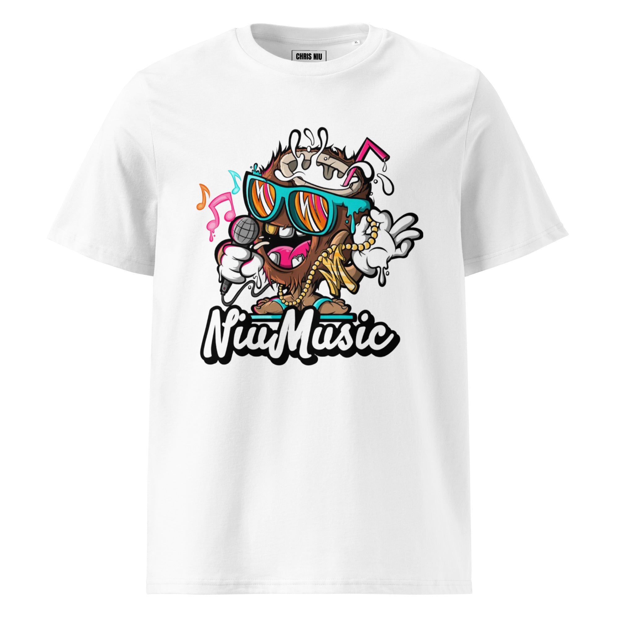 Chris Niu music t-shirt in white