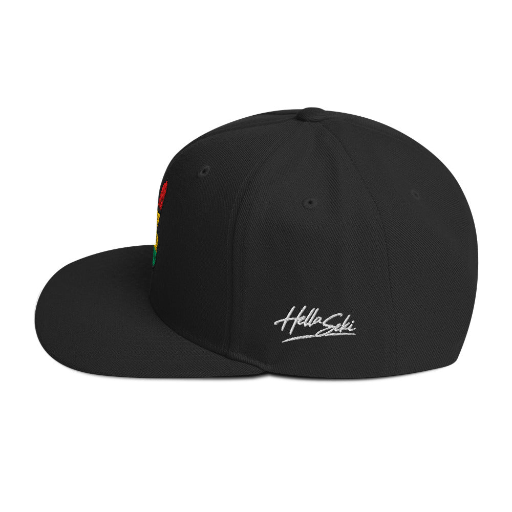 Hella Seki snapback hat left view