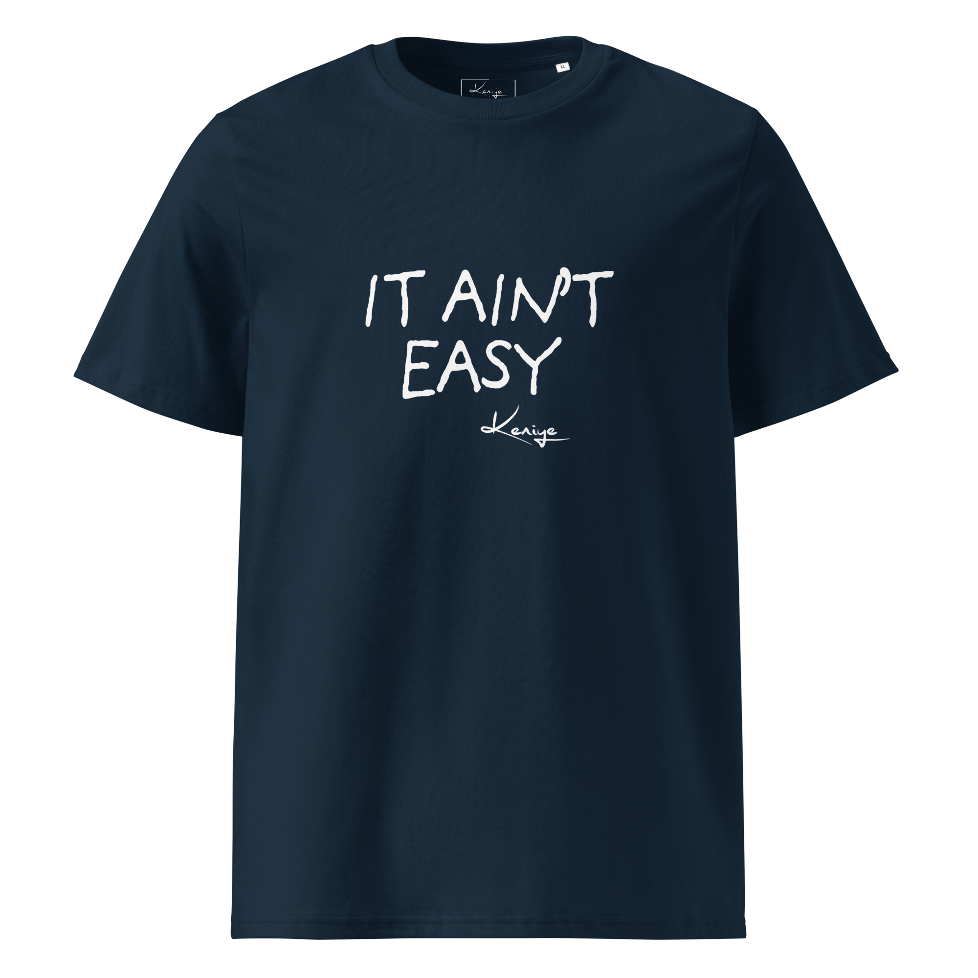 Keniye: It Ain't Easy Tee  in blue