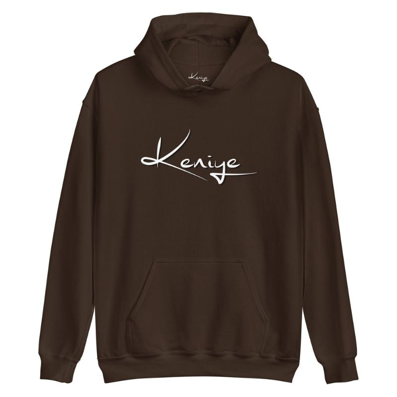 Keniye Logo Chocolate Brown Hoodie