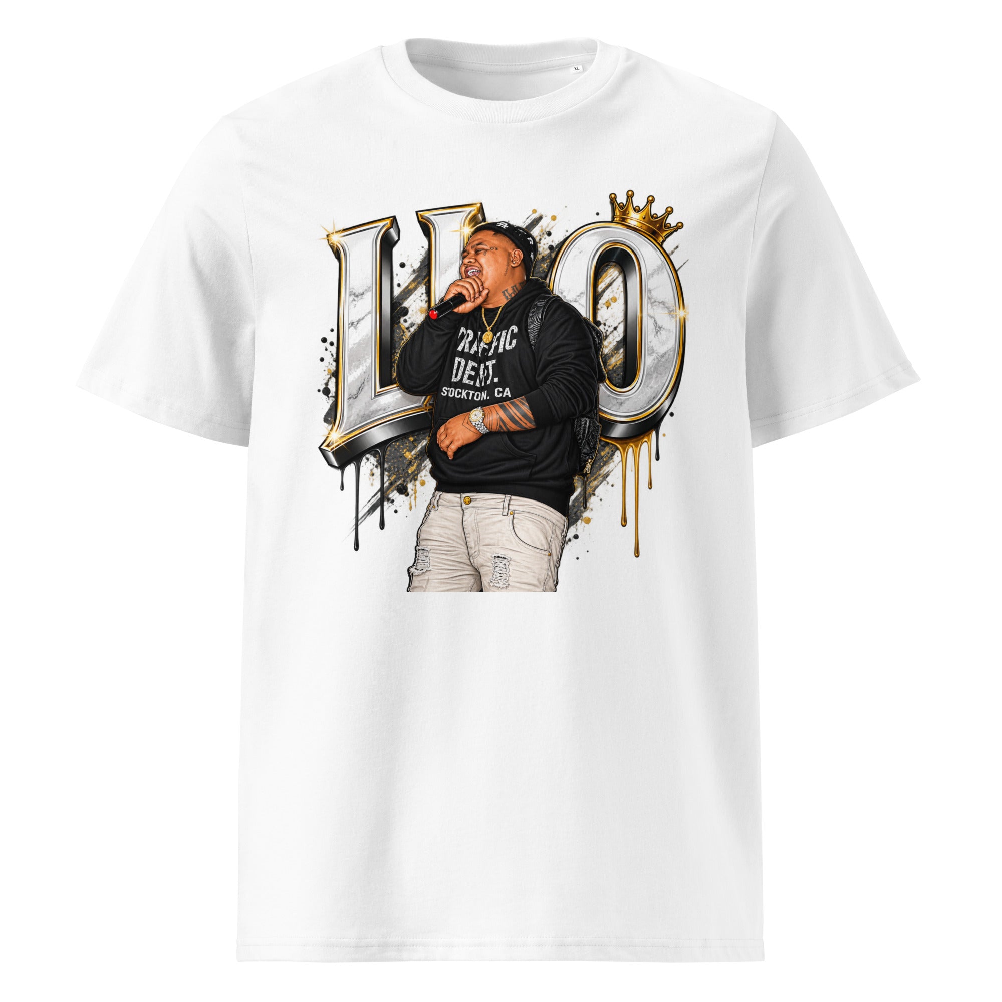 LLO Gold Crown Tshirt in white