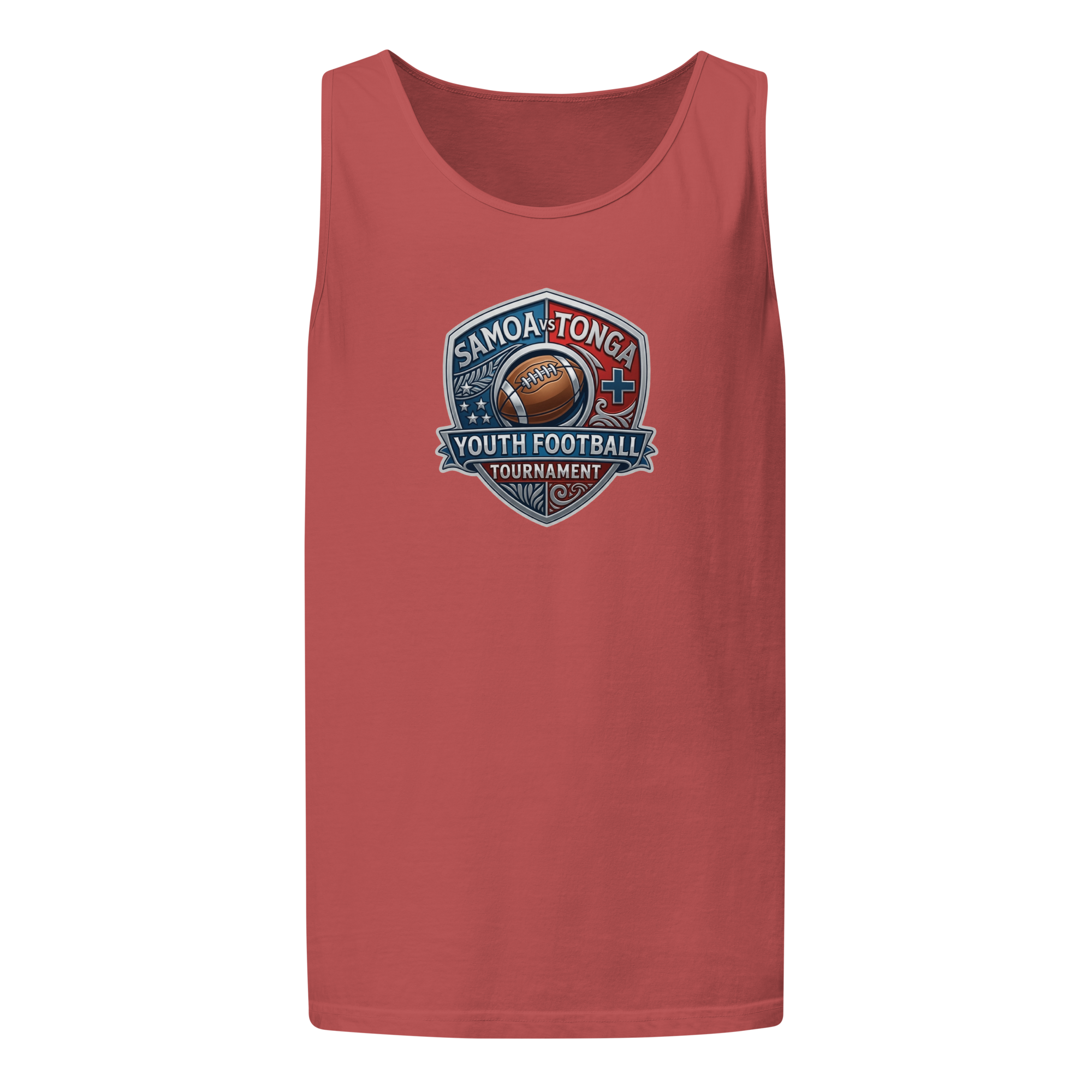 Personalized Tank Top Samoa Tonga Youth Football Tournament Crimson