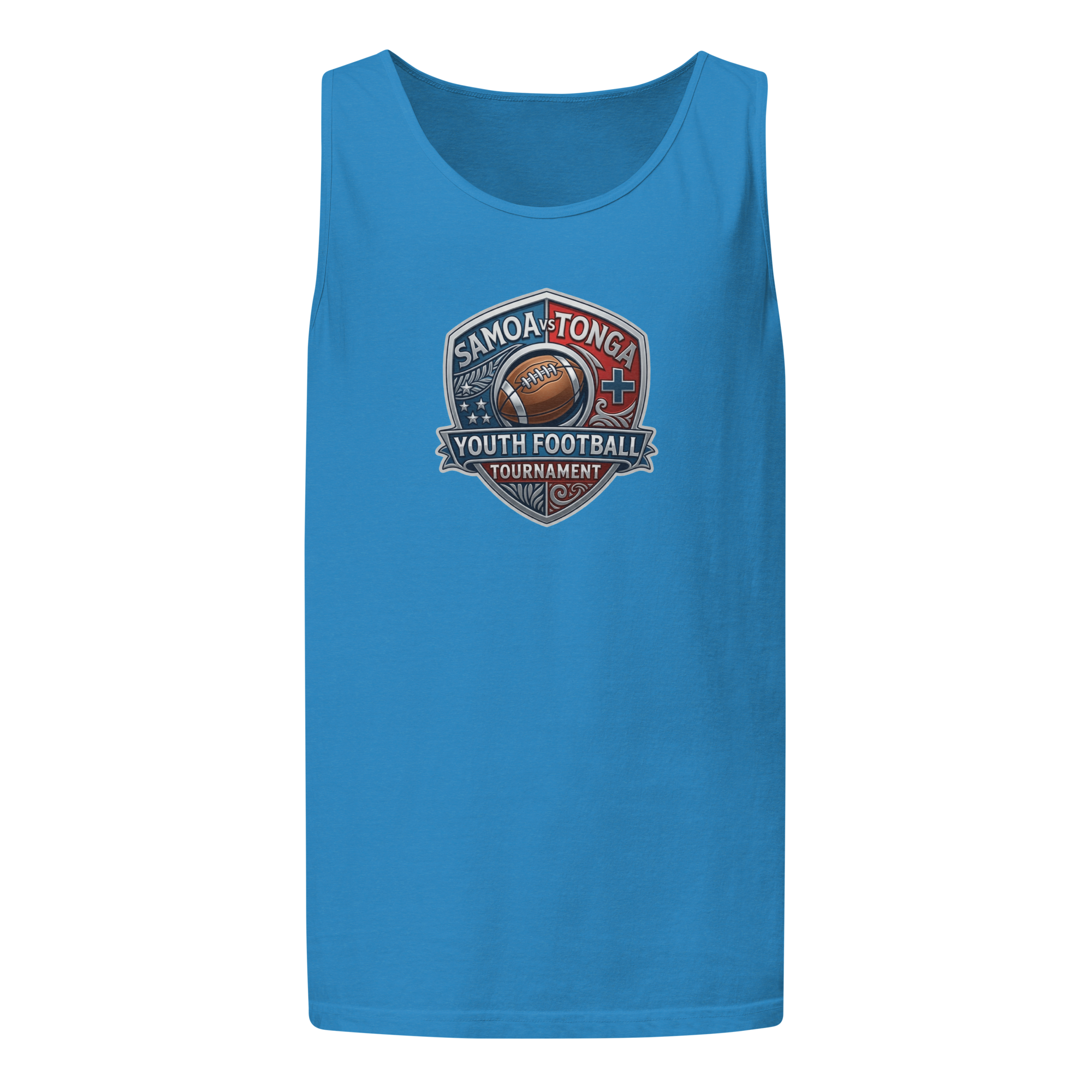 Personalized Tank Top Samoa Tonga Youth Football Tournament Royal