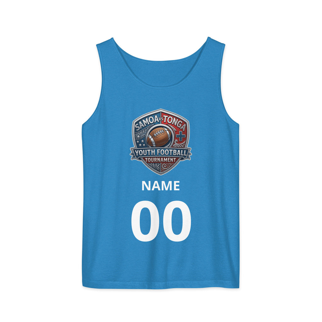 Samoa Tonga Youth Football Tournament Tank Top in Royal